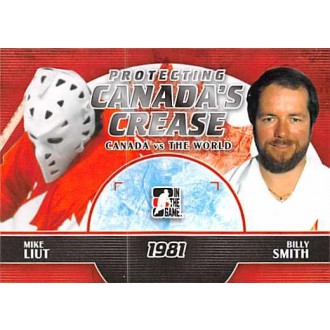 Insertní karty - Liut Mike, Smith Billy - 2011-12 ITG Canada vs The World Protecting Canadas Crease No.PCC01
