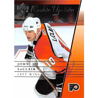 Řadové karty - LeClair John - 2002-03 Rookie Update No.73
