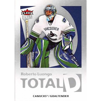 Insertní karty - Luongo Roberto - 2008-09 Ultra Total D No.TD21