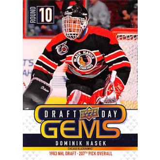 Insertní karty - Hašek Dominik - 2009-10 Upper Deck Draft Day Gems No.GEM8