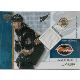 Jersey karty - Jágr Jaromír - 2001-02 Titanium Draft Day Edition No.100
