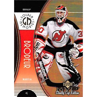 Insertní karty - Brodeur Martin - 1999-00 MVP Stanley Cup Golden Memories No.GM6