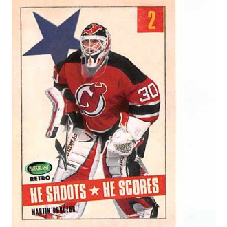 Insertní karty - Brodeur Martin - 2002-03 Parkhurst Retro He Shoots He Scores Points No.10