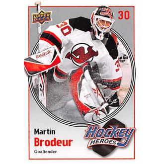 Insertní karty - Brodeur Martin - 2009-10 Upper Deck Hockey Heroes Martin Brodeur  No.HH12