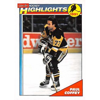 Řadové karty - Coffey Paul - 1991-92 O-Pee-Chee No.504