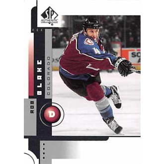 Řadové karty - Blake Rob - 2001-02 SP Authentic No.19