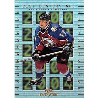 Insertní karty - Drury Chris - 1999-00 MVP 21st Century NHL  No.10