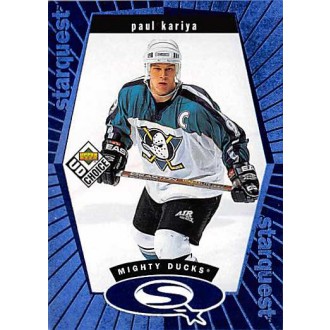 Insertní karty - Kariya Paul - 1998-99 UD Choice StarQuest Blue No.SQ25