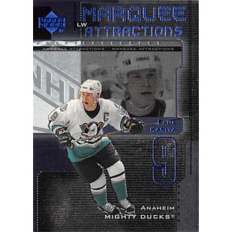 Insertní karty - Kariya Paul - 1999-00 Upper Deck Marquee Attractions No.MA2