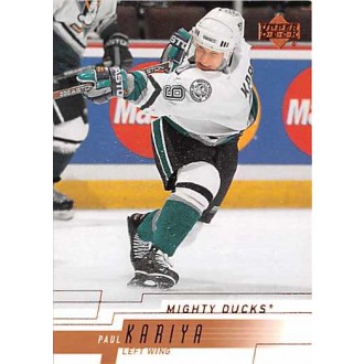 Řadové karty - Kariya Paul - 2000-01 Upper Deck No.1