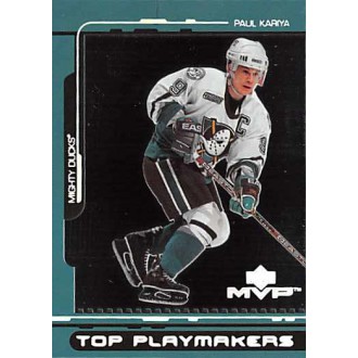 Insertní karty - Kariya Paul - 2000-01 MVP Top Playmakers No.TP1
