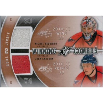 Jersey karty - Neuvirth Michal, Carlson John - 2011-12 SPx Winning Combos No.WC-NC