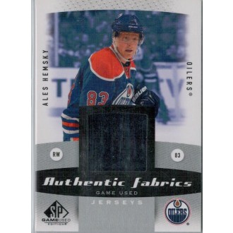 Jersey karty - Hemský Aleš - 2010-11 SP Game Used Authentic Fabrics  No.AF-AH