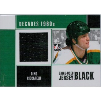 Jersey karty - Ciccarelli Dino - 2010-11 ITG Decades 1980s Game Used Jerseys Black No.M-25