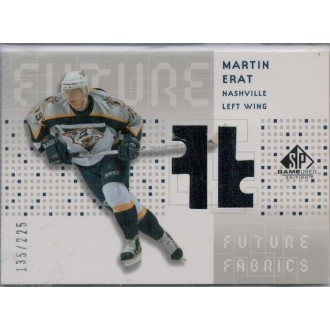 Jersey karty - Erat Martin - 2002-03 SP Game Used Future Fabrics  No.FF-ME