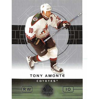Řadové karty - Amonte Tony - 2002-03 SP Authentic No.70