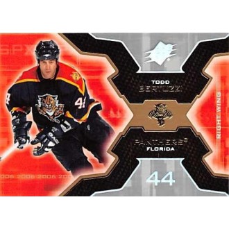 Řadové karty - Bertuzzi Todd - 2006-07 SPx No.43