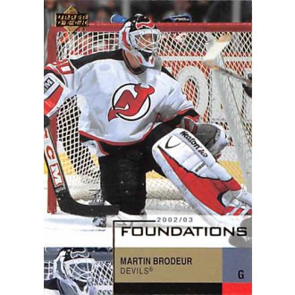 Řadové karty - Brodeur Martin - 2002-03 Upper Deck Foundations No.58