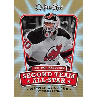 Insertní karty - Brodeur Martin - 2008-09 O-Pee-Chee Second Team All-Stars No.2ND-MB