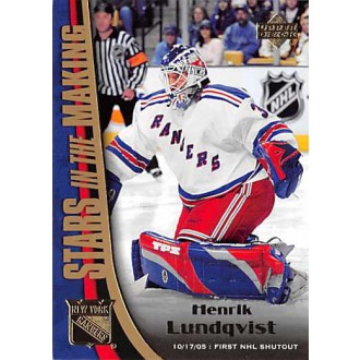 Insertní karty - Lundqvist Henrik - 2005-06 Upper Deck Stars in the Making  No.SM6