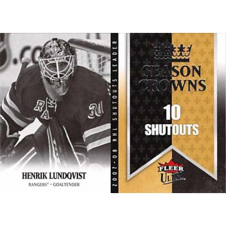 Insertní karty - Lundqvist Henrik - 2008-09 Ultra Season Crowns No.SC7