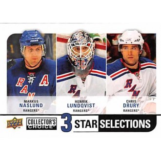 Řadové karty - Lundqvist Henrik, Drury Chris, Naslund Markus - 2008-09 Collectors Choice No.270