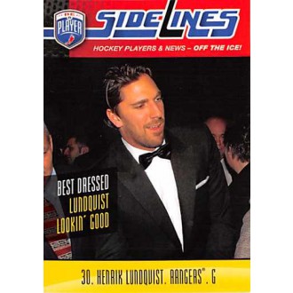 Insertní karty - Lundqvist Henrik - 2009-10 Be A Player Sidelines No.S14