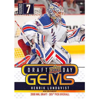 Insertní karty - Lundqvist Henrik - 2009-10 Upper Deck Draft Day Gems No.GEM11