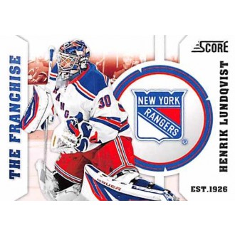 Insertní karty - Lundqvist Henrik - 2012-13 Score Franchise No.F19