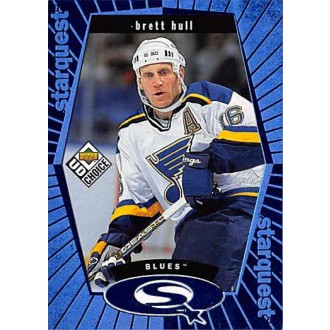 Insertní karty - Hull Brett - 1998-99 UD Choice StarQuest Blue No.SQ22