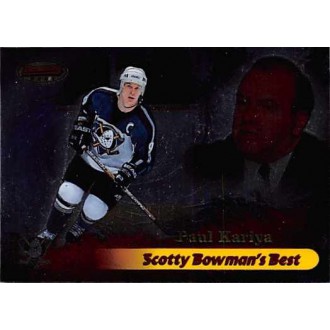 Insertní karty - Kariya Paul - 1998-99 Bowmans Best Scotty Bowmans Best No.SB9