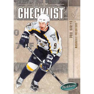 Řadové karty - Kariya Paul - 2005-06 Parkhurst No.687