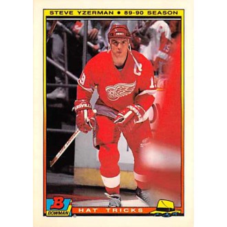 Insertní karty - Yzerman Steve - 1990-91 Bowman Hat Tricks No.5