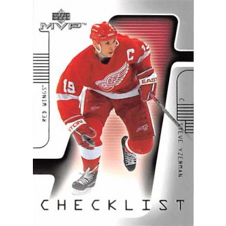 Řadové karty - Yzerman Steve - 2001-02 MVP No.219