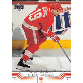 Řadové karty - Yzerman Steve - 2001-02 Upper Deck No.179