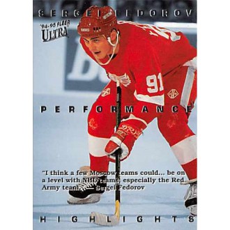 Insertní karty - Fedorov Sergei - 1994-95 Ultra Sergei Fedorov No.3