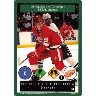 Řadové karty - Fedorov Sergei - 1995-96 Playoff One On One No.34