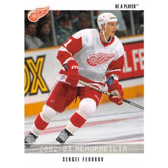 Řadové karty - Fedorov Sergei - 2002-03 BAP Memorabilia No.133