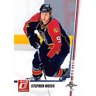 Řadové karty - Weiss Stephen - 2010-11 Donruss No.24