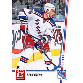 Řadové karty - Avery Sean - 2010-11 Donruss No.34