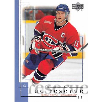Řadové karty - Koivu Saku - 2000-01 UD Reserve No.46