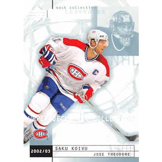 Řadové karty - Koivu Saku, Theodore Jose - 2002-03 Mask Collection No.47