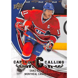 Insertní karty - Koivu Saku - 2008-09 Upper Deck Captains Calling No.CPT5