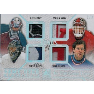 Patch karty - Roy Patrick, Hašek Dominik, Joseph Curtis, Richter Mike - 2015-16 Leaf ITG Used Patches Quads Silver Prismatic Foil No.GU4P-03