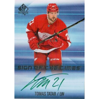 Podepsané karty - Tatar Tomáš - 2015-16 SP Authentic Sign of the Times  No.SOTT-TA
