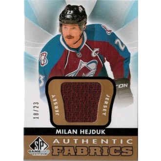 Jersey karty - Hejduk Milan - 2012-13 SP Game Used Authentic Fabrics Gold No.AF-HE