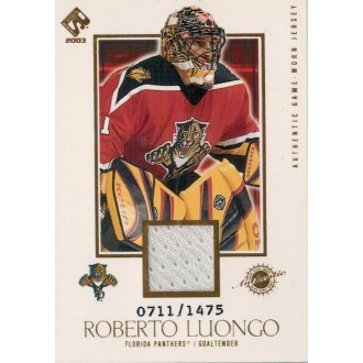 Jersey karty - Luongo Roberto - 2002-03 Private Stock Reserve No.124