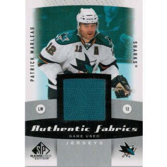 Jersey karty - Marleau Patrick - 2010-11 SP Game Used Authentic Fabrics  No.AF-PM