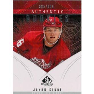 Řadové karty - Kindl Jakub - 2009-10 SP Game Used No.172