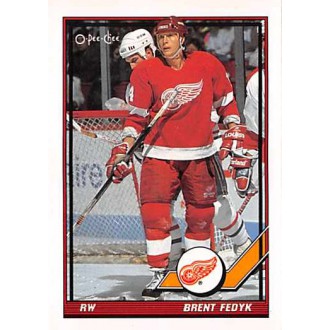 Řadové karty - Fedyk Brent - 1991-92 O-Pee-Chee No.376